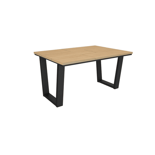 Skraut Home, Mesa Sala de Jantar, Mesa Cozinha, 140x90x74 cm, Para 6 pessoas, Móveis Sala Jantar, Estilo moderno, Carvalho soft Skraut Home, Mesa Sala de Jantar, Mesa Cozinha, 140x90x74 cm, Para 6 pessoas, Móveis Sala Jantar, Estilo moderno, Carvalho soft