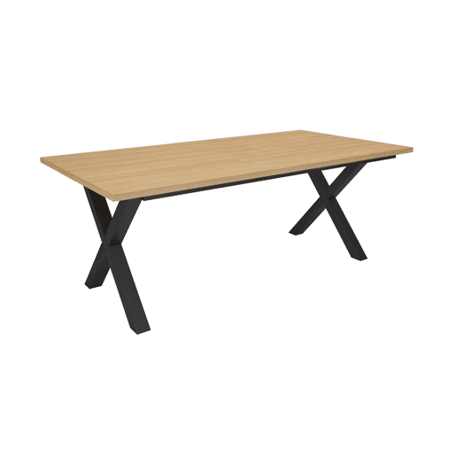 Skraut Home, Mesa Sala de Jantar, Mesa Cozinha, 194x90x74 cm, Para 10 pessoas, Móveis Sala Jantar, Estilo moderno, Carvalho soft Skraut Home, Mesa Sala de Jantar, Mesa Cozinha, 194x90x74 cm, Para 10 pessoas, Móveis Sala Jantar, Estilo moderno, Carvalho soft