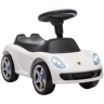 AIYAPLAY Carro sem Pedais Porsche para Crianças 18-36 Meses com Faróis, Buzina e Som de Arranque, Branco, 63x28,5x38 cm