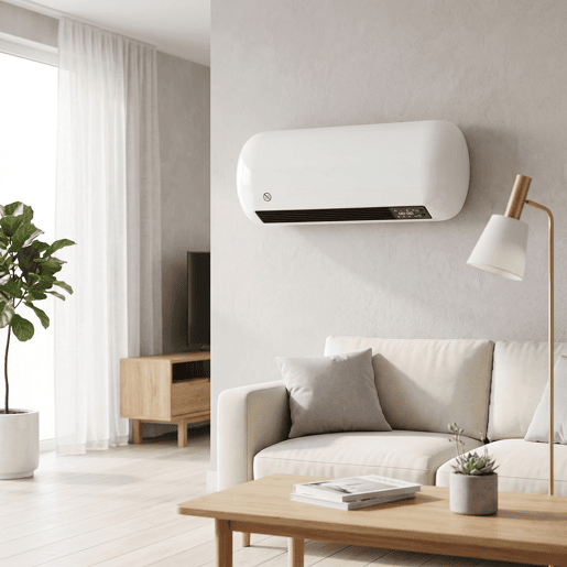 HOMCOM Aquecedor Elétrico Cerâmico de Parede 2000 W com 3 Modos, Ecrã LED, Termóstato, Temporizador 24 h, Oscilação e Comando HOMCOM Aquecedor Elétrico Cerâmico de Parede 2000 W com 3 Modos, Ecrã LED, Termóstato, Temporizador 24 h, Oscilação e Comando