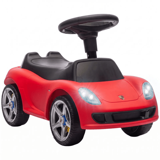 AIYAPLAY Carro sem Pedais Porsche para Crianças 18-36 Meses com Faróis, Buzina e Som de Arranque, Vermelho, 63x28,5x38 cm AIYAPLAY Carro sem Pedais Porsche para Crianças 18-36 Meses com Faróis, Buzina e Som de Arranque, Vermelho, 63x28,5x38 cm