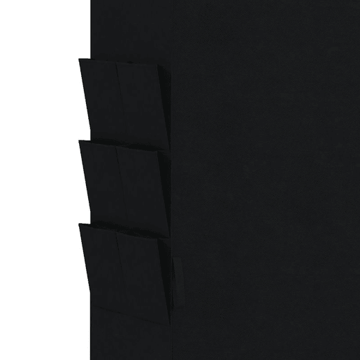 HOMCOM Roupeiro de Tecido com 5 Barras, 5 Prateleiras e 6 Bolsos Laterais, Fecho de Correr, Estrutura em Aço, 212x45x167 cm, Preto HOMCOM Roupeiro de Tecido com 5 Barras, 5 Prateleiras e 6 Bolsos Laterais, Fecho de Correr, Estrutura em Aço, 212x45x167 cm, Preto