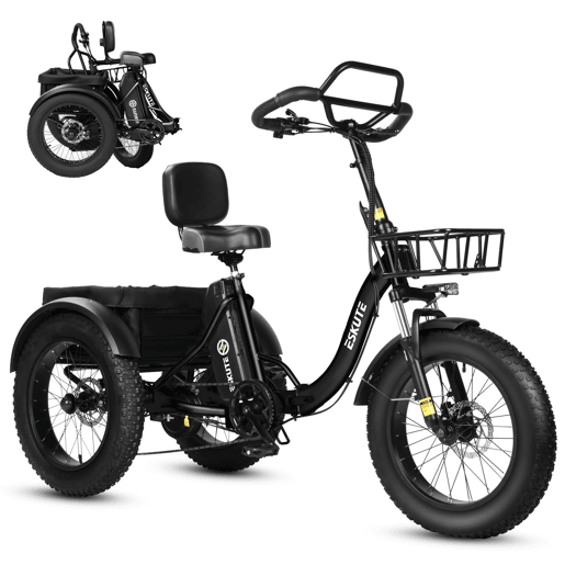 ESKUTE T302 Pro Bicicleta Elétrica 250W 48V20.8Ah 20'' - Preto ESKUTE T302 Pro Bicicleta Elétrica 250W 48V20.8Ah 20'' - Preto