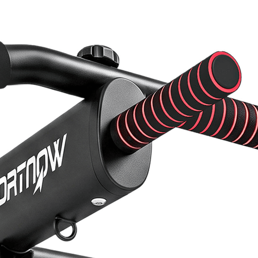 SPORTNOW Barra de Elevações de Parede Dobrável, com 3 Argolas para Bandas de Resistência, Pegas Antiderrapantes, Carga Máx. 120 kg, para Casa e Ginásio, Preto SPORTNOW Barra de Elevações de Parede Dobrável, com 3 Argolas para Bandas de Resistência, Pegas Antiderrapantes, Carga Máx. 120 kg, para Casa e Ginásio, Preto