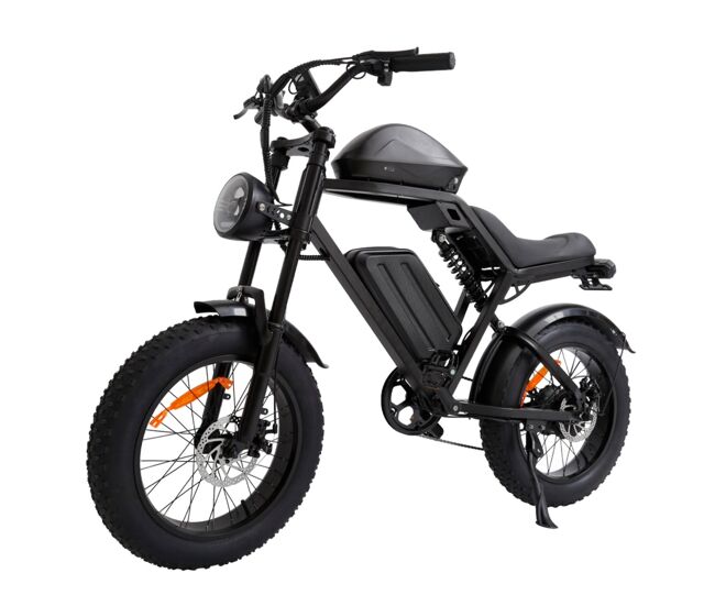 Bicicleta eléctrica jking fxh-002 - batería 48v15.6ah 20"x4.0" freno de disco - negro