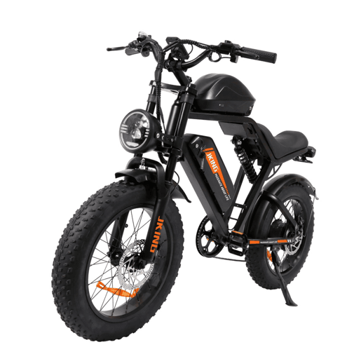 Bicicleta Elétrica JKING FXH-002 Pro - Bateria 48V20.3AH*2 20x4.0 Freio a Disco - Preto Bicicleta Elétrica JKING FXH-002 Pro - Bateria 48V20.3AH*2 20x4.0 Freio a Disco - Preto