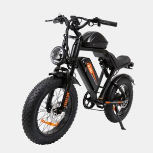 Bicicleta Elétrica JKING FXH-002 Pro - Bateria 48V20.3AH*2 20x4.0 Freio a Disco - Preto
