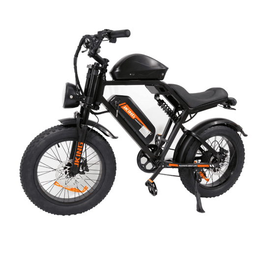 Bicicleta Elétrica JKING FXH-002 Pro - Bateria 48V20.3AH*2 20x4.0 Freio a Disco - Preto Bicicleta Elétrica JKING FXH-002 Pro - Bateria 48V20.3AH*2 20x4.0 Freio a Disco - Preto