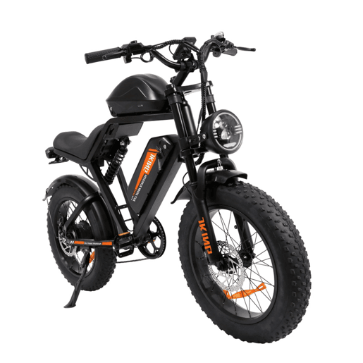 Bicicleta Elétrica JKING FXH-002 Pro - Bateria 48V20.3AH*2 20x4.0 Freio a Disco - Preto Bicicleta Elétrica JKING FXH-002 Pro - Bateria 48V20.3AH*2 20x4.0 Freio a Disco - Preto
