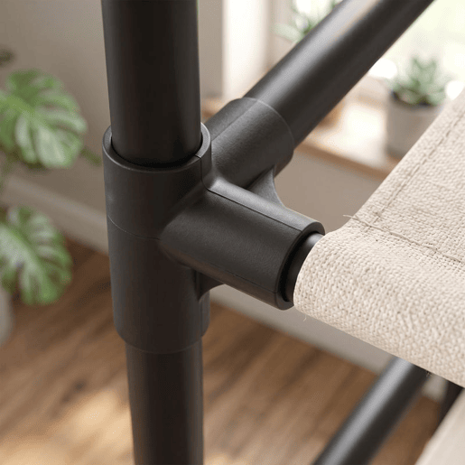 HOMCOM Cómoda com 5 Gavetas em Tecido, Cómoda de Quarto com Estrutura de Aço, Montagem Rápida, para Sala, Escritório e Closet, Bege HOMCOM Cómoda com 5 Gavetas em Tecido, Cómoda de Quarto com Estrutura de Aço, Montagem Rápida, para Sala, Escritório e Closet, Bege