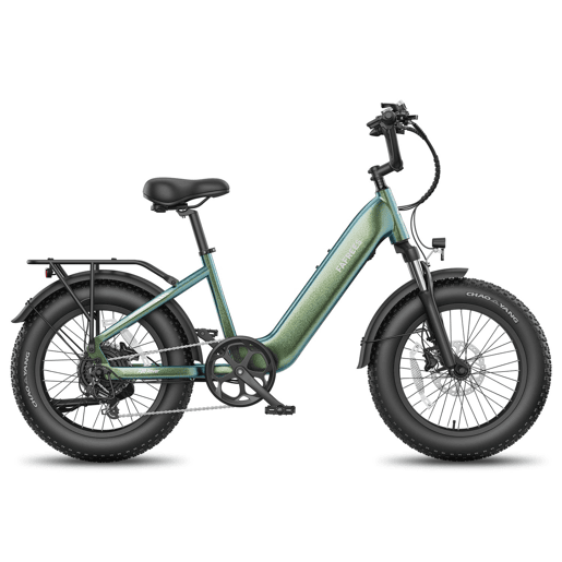 Bicicleta elétrica FAFREES F20 ROVER 48V20Ah 75-100km 25kmh Cor Verde