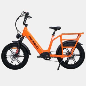 Bicicleta elétrica KINGBULL Voyager 2.0 48V15Ah 100km Cor Laranja