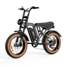 Bicicleta elétrica PVY A20 48V20Ah 80km 20x4.0 25kmh Cor Cinzento