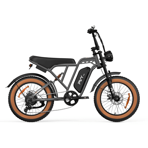 Bicicleta elétrica PVY A20 48V20Ah 80km 20x4.0 25kmh Cor Cinzento Bicicleta elétrica PVY A20 48V20Ah 80km 20x4.0 25kmh Cor Cinzento