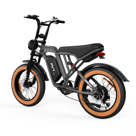 Bicicleta elétrica PVY A20 48V20Ah 80km 20x4.0 25kmh Cor Cinzento Bicicleta elétrica PVY A20 48V20Ah 80km 20x4.0 25kmh Cor Cinzento