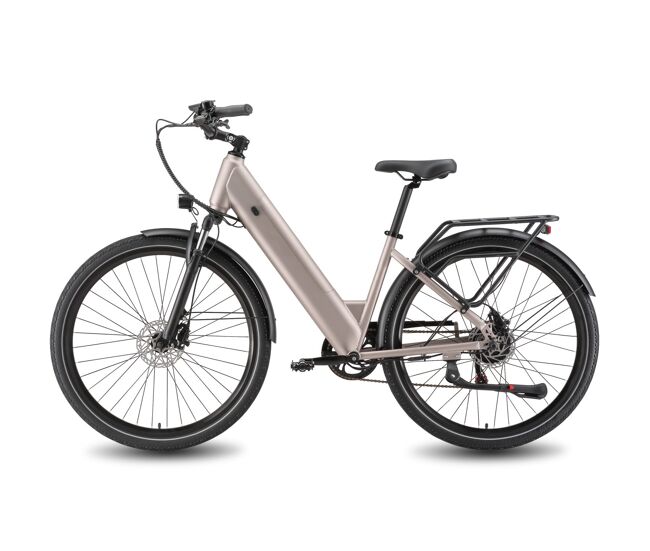 Bicicleta eléctrica kingbull lira 48v15ah 140km 28x2.0" color dorado