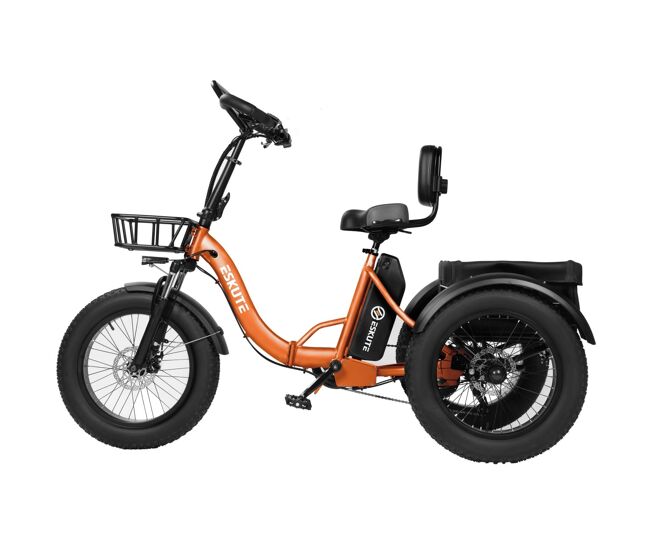 Bicicleta eléctrica eskute t302 pro 250w 48v20.8ah plegable frenos disco naranja