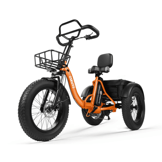 Bicicleta elétrica ESKUTE T302 Pro 250W 48V20.8Ah Dobrável Travões disco Laranja