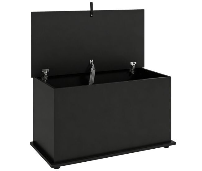 Homcom baúl de almacenaje 102l, banco de almacenaje, banco zapatero con bisagra de seguridad, estilo moderno, para pasillo, dormitorio, recibidor,