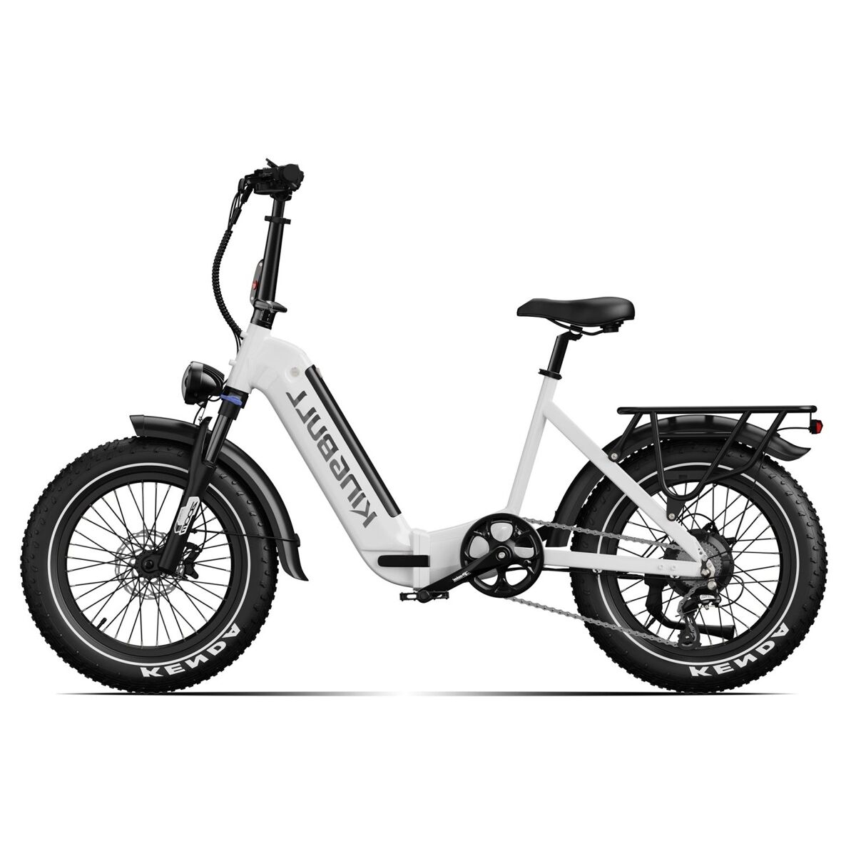 Bicicleta eléctrica kingbull verve 48v20ah 130km 20x4.0" color blanco