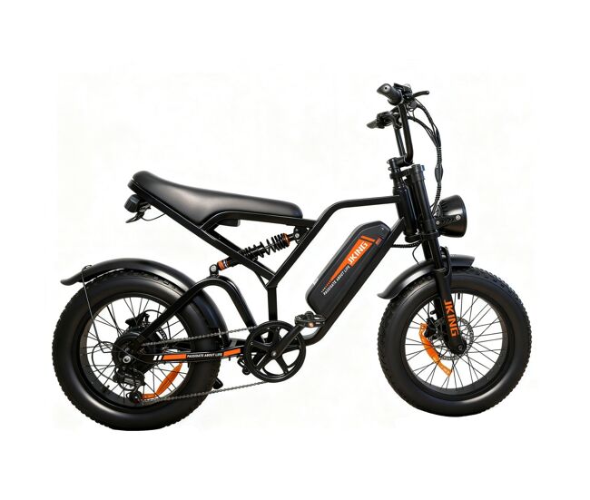 Bicicleta eléctrica jking fxh-009 - batería 48v15.6ah 20"x4.0" freno de disco mecánico - marrón