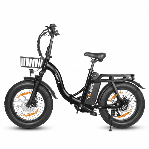 ESKUTE D202 E-Bike - motor 250W bateria 48V20.8Ah 20x4 travões de disco mecânicos - Preto ESKUTE D202 E-Bike - motor 250W bateria 48V20.8Ah 20x4 travões de disco mecânicos - Preto