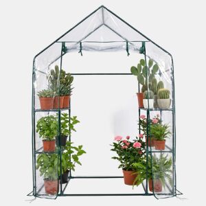 Estufa de Jardim 140x70x190cm Nyana Garden | 4 Prateleiras | Porta Enrolável