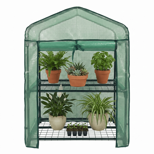Estufa de Jardim 2 Andares Rede de Polietileno Nyana Garden 95x68x50cm Estufa de Jardim 2 Andares Rede de Polietileno Nyana Garden 95x68x50cm