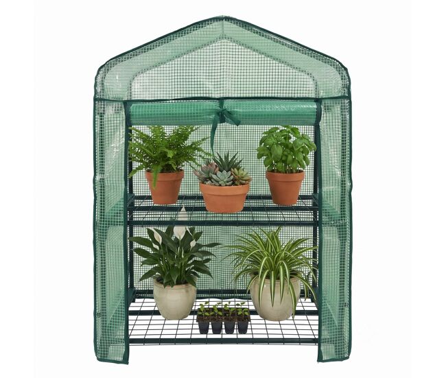Invernadero de jardín 2 alturas malla de polietileno nyana garden 95x68cm
