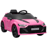 AIYAPLAY Carro Elétrico Audi RS 6 Avant GT para Crianças 12V com Comando 2,4 G, MP3, LED e Suspensão Rosa