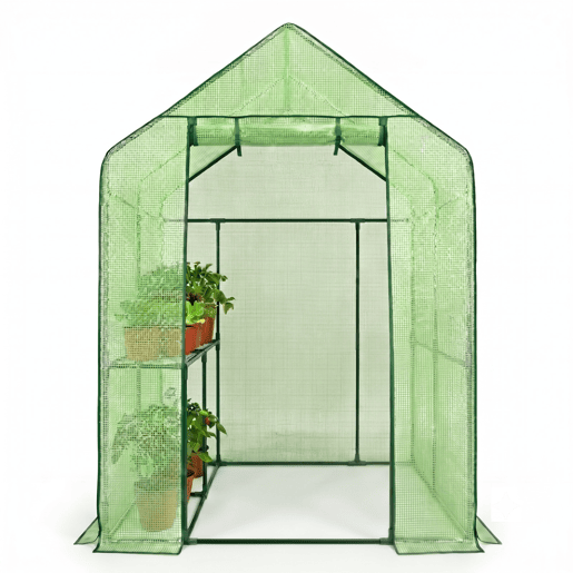 Estufa de Jardim 190x193x120cm Nyana Garden 2 Prateleiras Porta Enrolável Estufa de Jardim 190x193x120cm Nyana Garden 2 Prateleiras Porta Enrolável