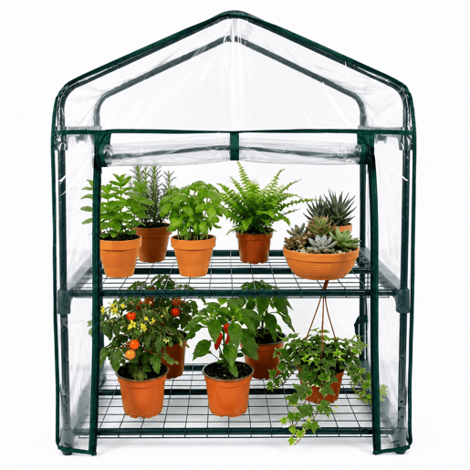 Estufa de Jardim 2 Andares PVC Impermeável Nyana Garden 95x68x50cm Estufa de Jardim 2 Andares PVC Impermeável Nyana Garden 95x68x50cm