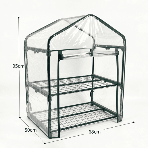 Estufa de Jardim 2 Andares PVC Impermeável Nyana Garden 95x68x50cm Estufa de Jardim 2 Andares PVC Impermeável Nyana Garden 95x68x50cm