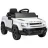 AIYAPLAY Carro Elétrico SUV Land Rover Defender 12 V para Crianças com Comando 2,4 G, Suspensão, Arranque Suave, Luzes LED e Música, Branco, 3-5 Anos