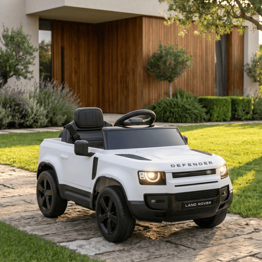 AIYAPLAY Carro Elétrico SUV Land Rover Defender 12 V para Crianças com Comando 2,4 G, Suspensão, Arranque Suave, Luzes LED e Música, Branco, 3-5 Anos AIYAPLAY Carro Elétrico SUV Land Rover Defender 12 V para Crianças com Comando 2,4 G, Suspensão, Arranque Suave, Luzes LED e Música, Branco, 3-5 Anos