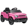 AIYAPLAY Carro Elétrico SUV para Crianças Land Rover Defender 12 V com Comando 2,4 G, Suspensão, Arranque Suave, Luzes LED, Música e Buzina, Rosa