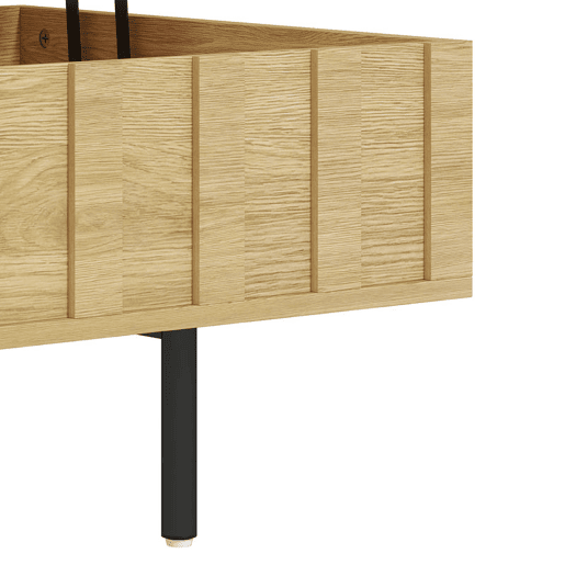 HOMCOM Mesa de Centro Elevatória com 2 Compartimentos Ocultos e Pés Metálicos 110x55x36,5 cm Carvalho HOMCOM Mesa de Centro Elevatória com 2 Compartimentos Ocultos e Pés Metálicos 110x55x36,5 cm Carvalho