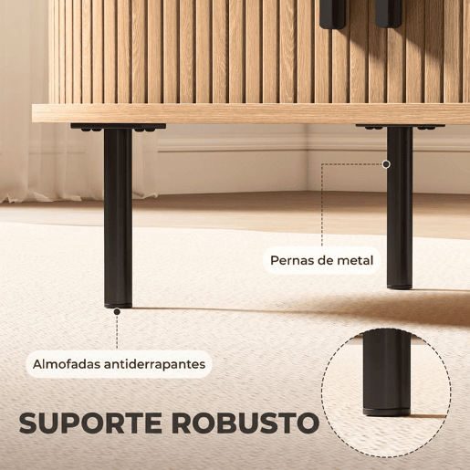 HOMCOM Mesa de Centro com Portas Deslizantes, Mesa de Café Oval para Sala com Armazenamento Oculto e Pés de Metal, Estilo Moderno de Meados do Século, 100x55x40 cm, Madeira Natural HOMCOM Mesa de Centro com Portas Deslizantes, Mesa de Café Oval para Sala com Armazenamento Oculto e Pés de Metal, Estilo Moderno de Meados do Século, 100x55x40 cm, Madeira Natural