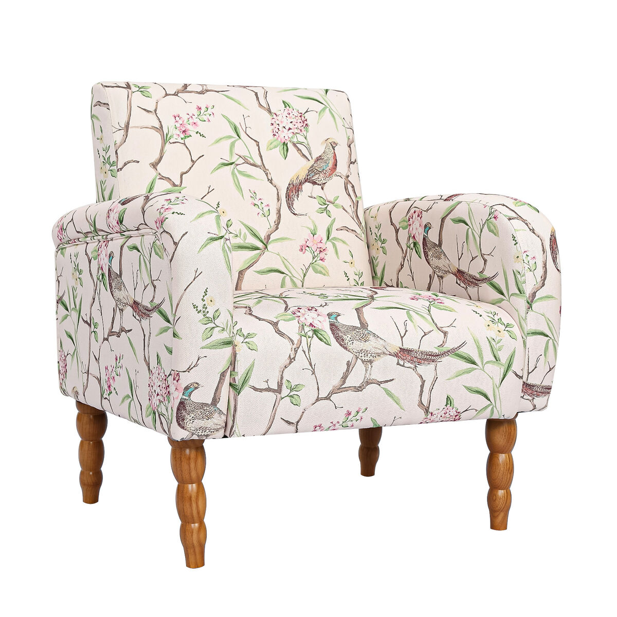 Sillón orejero homemiyn con respaldo alto y asiento acolchado para lectura