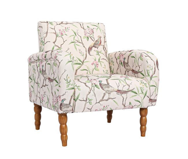Sillón orejero homemiyn con respaldo alto y asiento acolchado para lectura