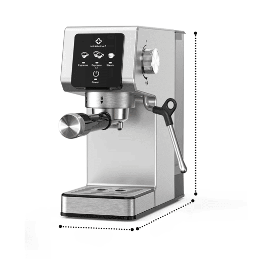Máquina café expresso LINKChef CME1020-EU 20 bar inox prata Máquina café expresso LINKChef CME1020-EU 20 bar inox prata