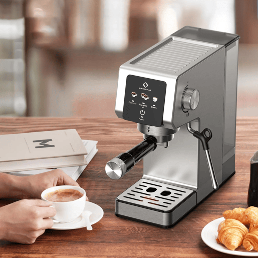 Máquina café expresso LINKChef CME1020-EU 20 bar inox prata Máquina café expresso LINKChef CME1020-EU 20 bar inox prata
