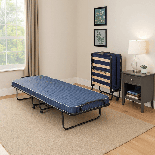 Cama Dobrável com Colchão Incluído de Plástico Cama Dobrável com Colchão Incluído de Plástico