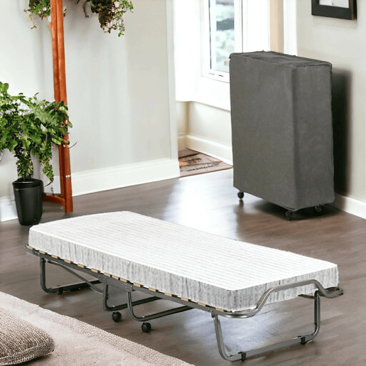 Cama Dobrável com Colchão Incluído em Plástico Cama Dobrável com Colchão Incluído em Plástico