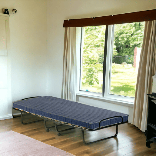 Cama Dobrável com Colchão Incluso em Tecido Cama Dobrável com Colchão Incluso em Tecido