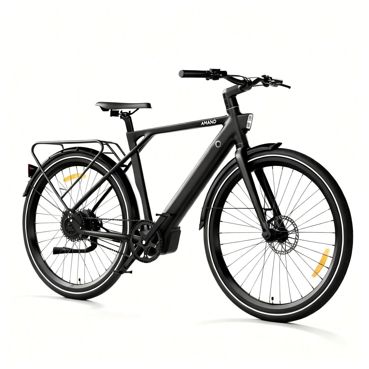 Pixar amano s900 250w 36v 10ah 28" bicicleta eléctrica negra