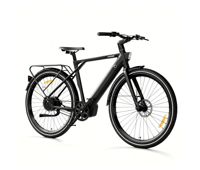 Pixar amano s900 250w 36v 10ah 28" bicicleta eléctrica negra