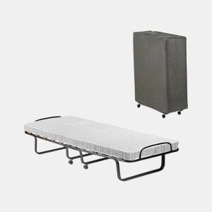 Cama Dobrável com Colchão Incluído em Tecido