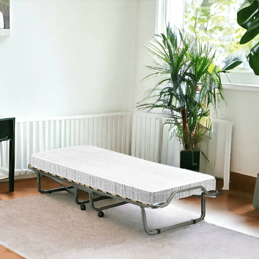 Cama Dobrável com Colchão Incluído em Tecido Cama Dobrável com Colchão Incluído em Tecido