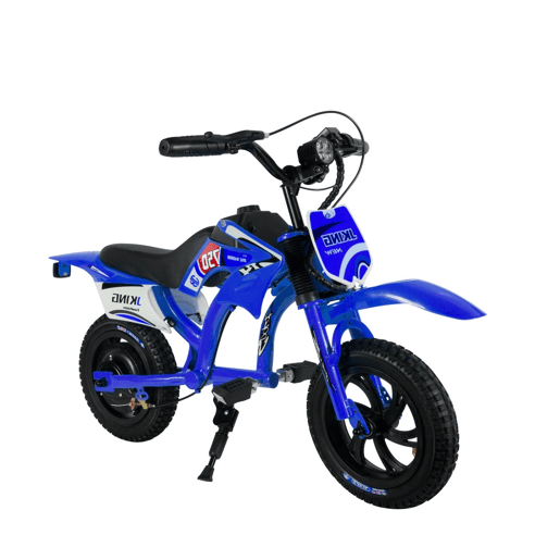 Motos elétricas infantis JKING C6 - Motor 200W Bateria 25.2V2.6AH 12 Travões de disco duplos - Azul Motos elétricas infantis JKING C6 - Motor 200W Bateria 25.2V2.6AH 12 Travões de disco duplos - Azul